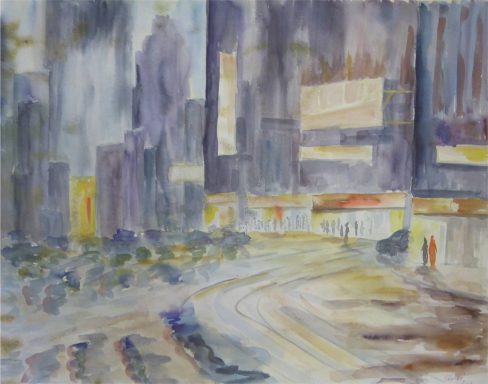 Manhattan Aquarell