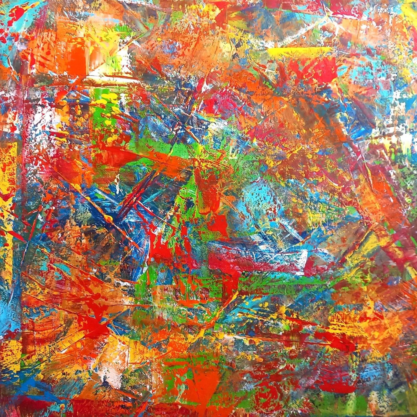 Abstraktion von Rainer Gödde 150 x 120 cm auf Leinwand, 8000.- Euro. Lieferung frei Haus