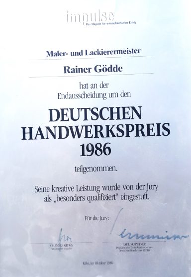 Deutscher Handwerkspreis 1986