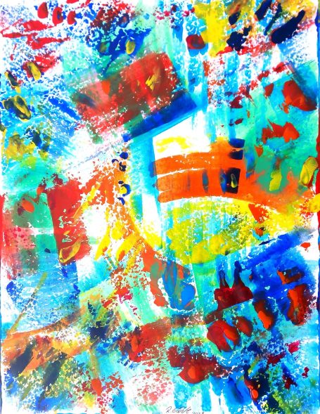 Abstrakte Welt 3 auf Papier 50 x65 cm, Preisangebot an raigoe@gmx.de