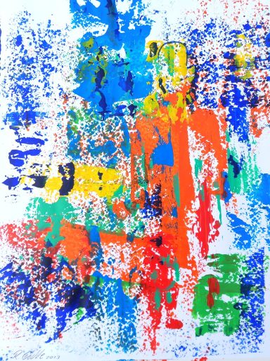 Mensch von Rainer Gödde 50 x 65 cm, Aquarellpapier
